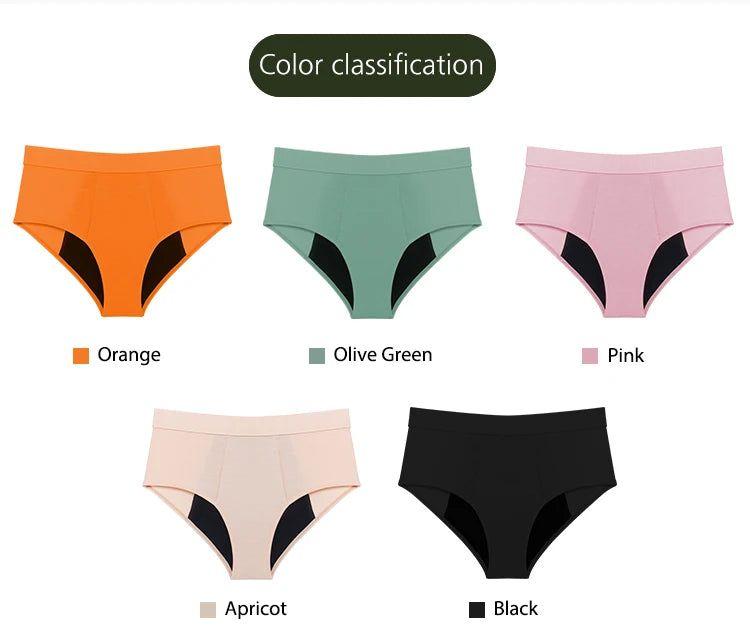 MesJours Culotte Menstruelle Réutilisable Haute Absorbante en Coton Bio
