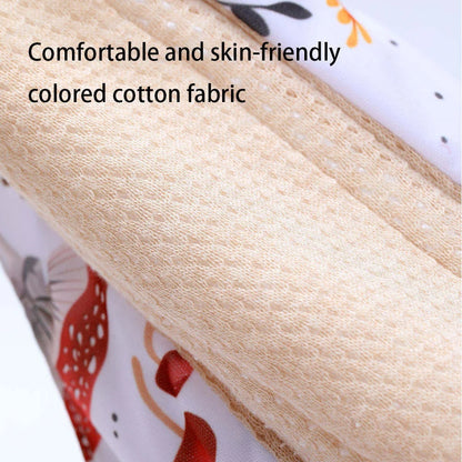 Lot de 5 Serviettes Hygiéniques Lavables en Coton avec Ailettes et Barrière Anti-Fuites
