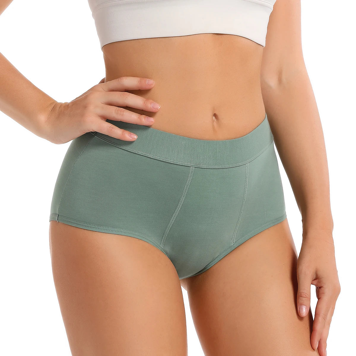 MesJours Culotte Menstruelle Réutilisable Haute Absorbante en Coton Bio