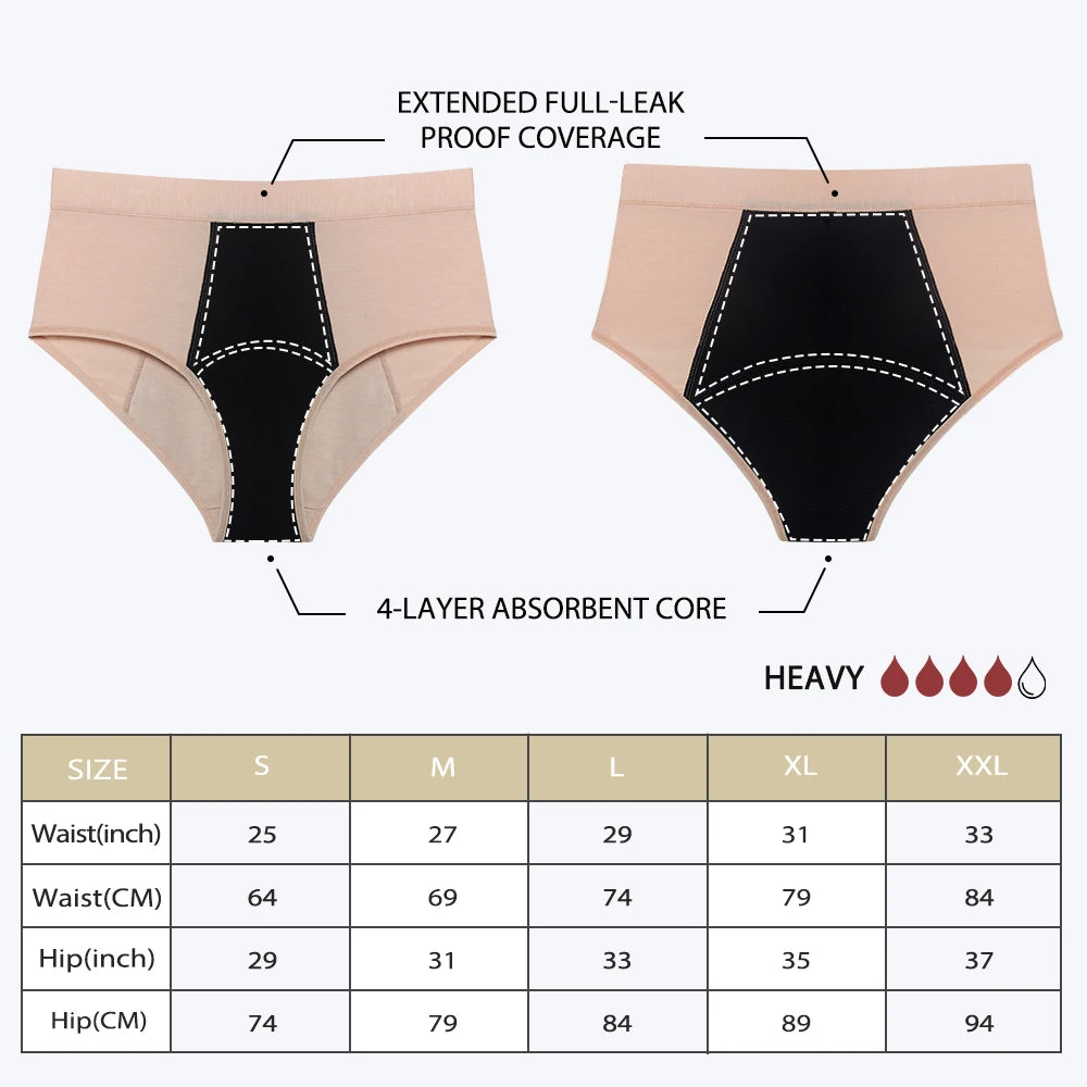 MesJours Culotte Menstruelle Réutilisable Haute Absorbante en Coton Bio