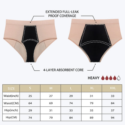 MesJours Culotte Menstruelle Réutilisable Haute Absorbante en Coton Bio