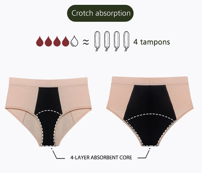 MesJours Culotte Menstruelle Réutilisable Haute Absorbante en Coton Bio