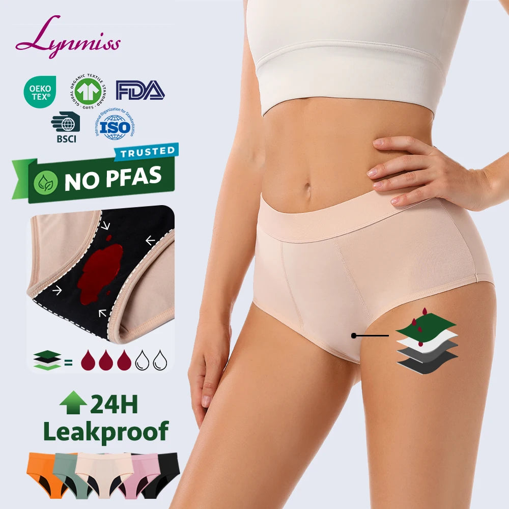 MesJours Culotte Menstruelle Réutilisable Haute Absorbante en Coton Bio