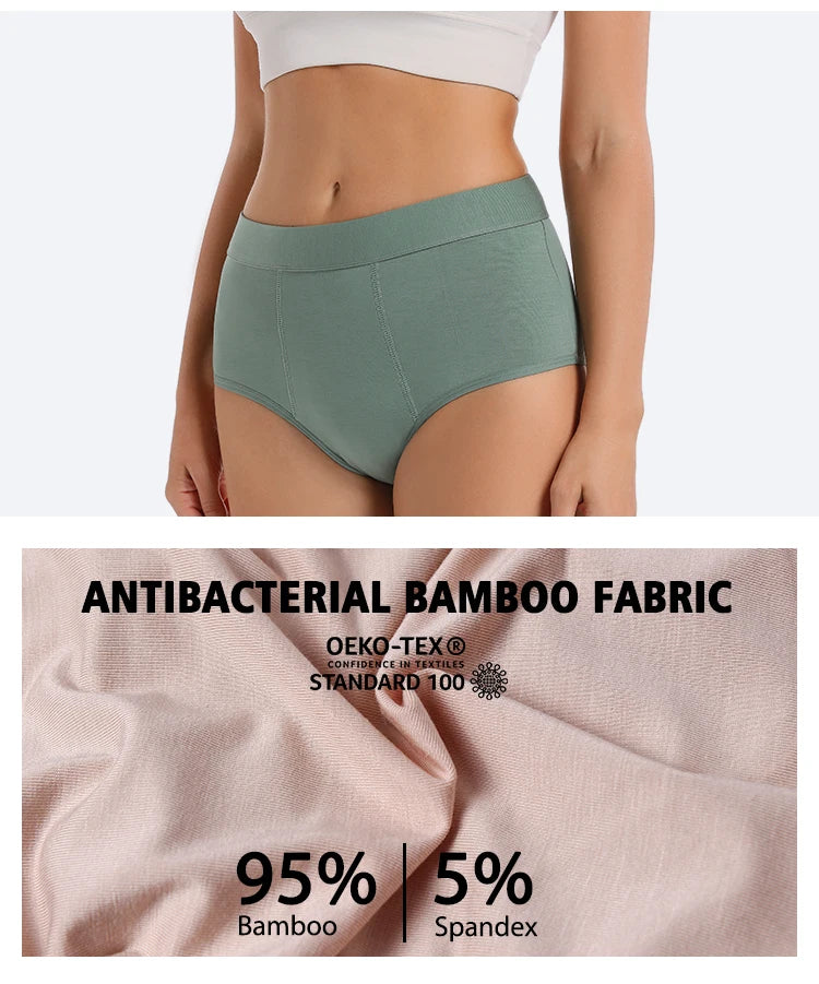MesJours Culotte Menstruelle Réutilisable Haute Absorbante en Coton Bio